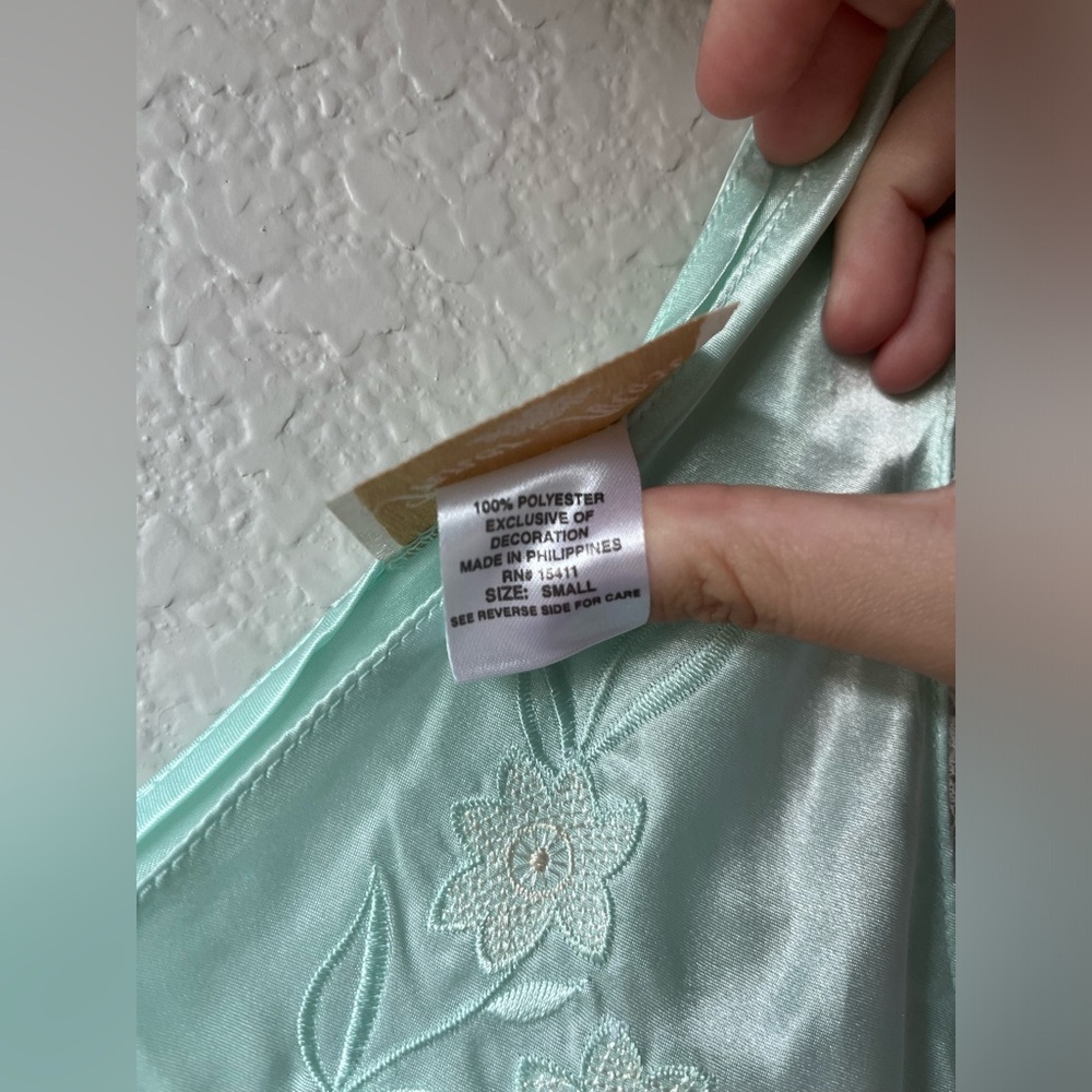 Inner Most Vintage Nightgown Slip Dress Baby Blue Size Small - Picture 3 of 4